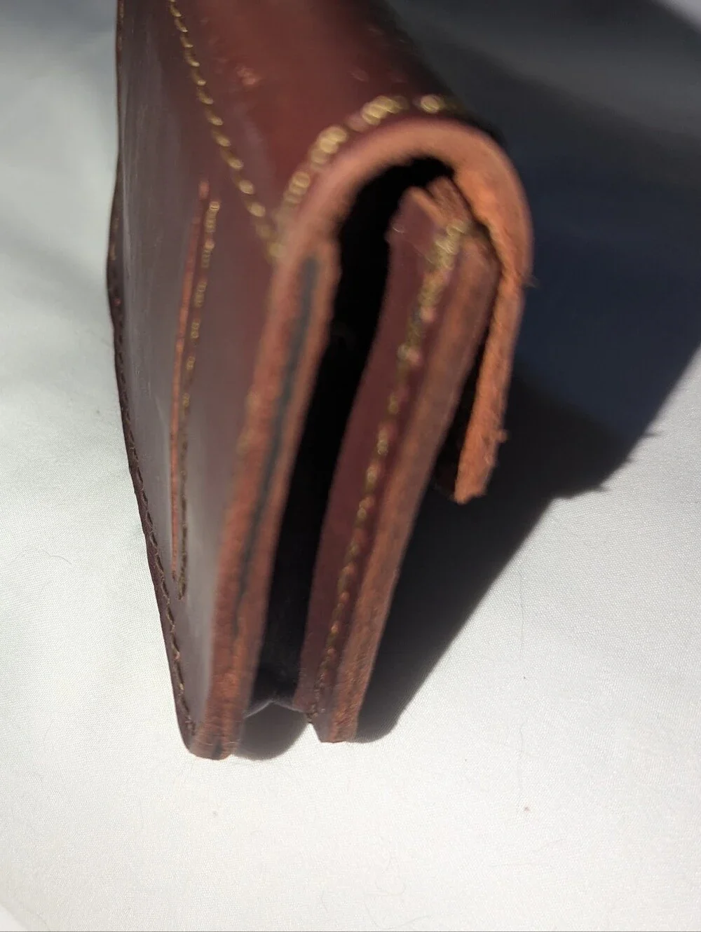 Saddleback Dark Brown Leather Belt Pouch Wallet with Snap Tab Closure